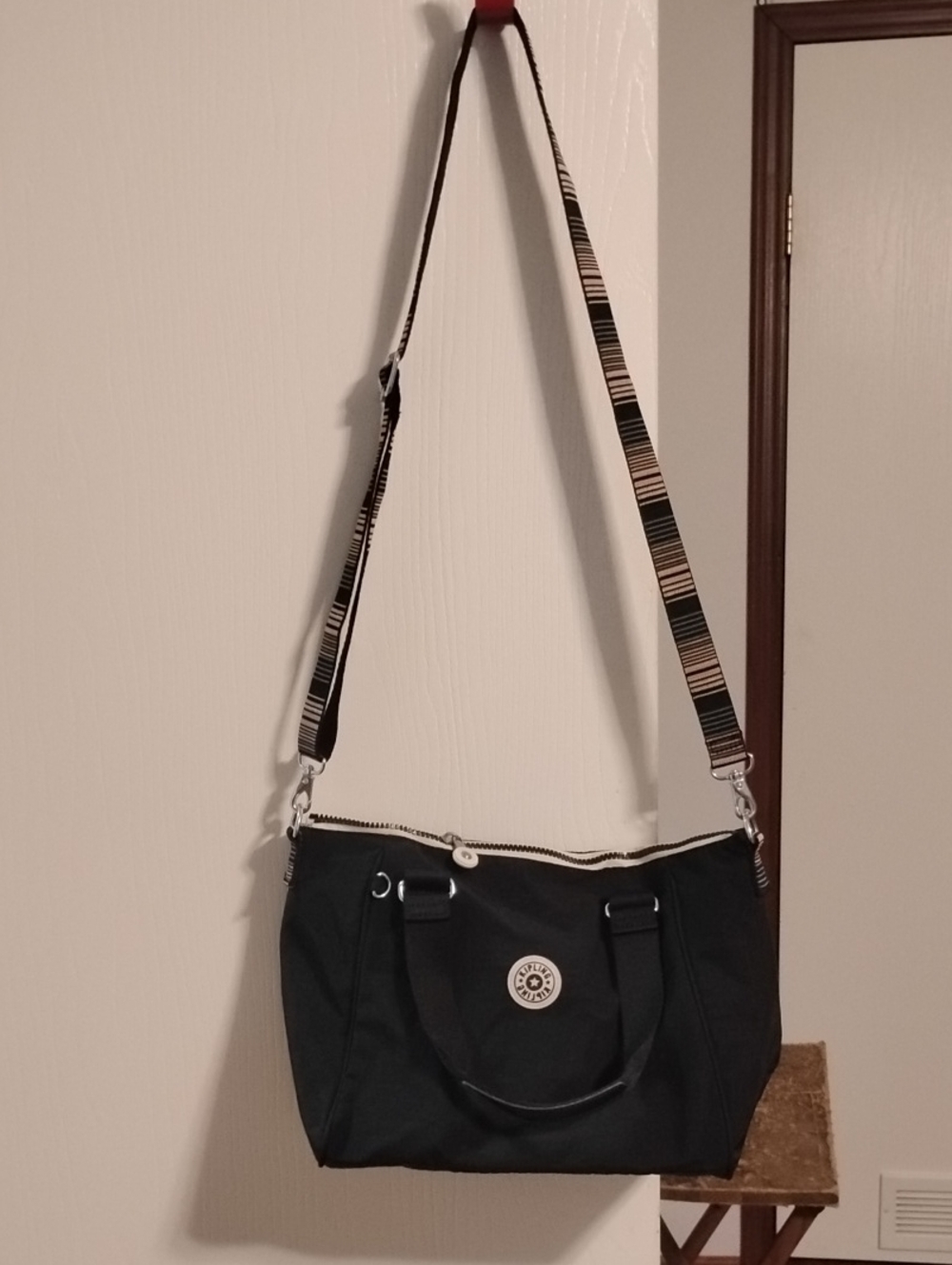 Black Women's Crossbody Tote Bag
